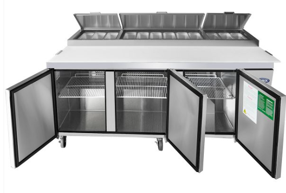 Atosa MPF8203GR 93" Refrigerated Pizza Prep Table