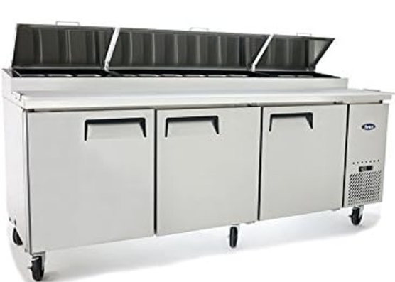 Atosa MPF8203GR 93" Refrigerated Pizza Prep Table