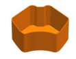 ZUMEX VER/ESS PRO PEEL BUCKET - ORANGE