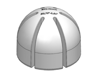 Z14 SLOTTED LARGE BALL - NATURE