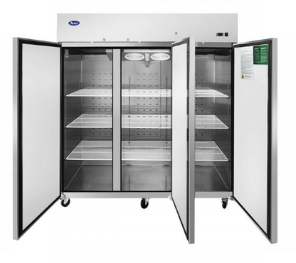 Atosa MBF8006GR Top Mount Three Door Reach-In Refrigerator