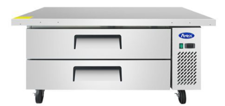 Atosa MGF8452GR 60" Refrigerated Chef Base with Extended Top