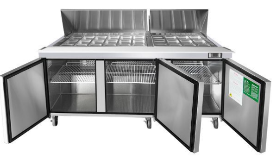 Atosa MSF8308GR 72" Refrigerated Mega Top Sandwich Prep Table