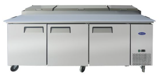 Atosa MPF8203GR 93" Refrigerated Pizza Prep Table