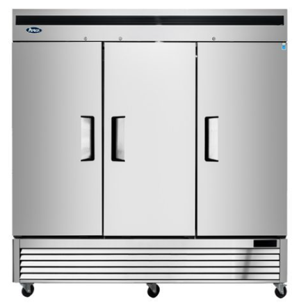 Atosa MBF8504GR Bottom Mount Three Door Reach-In Freezer